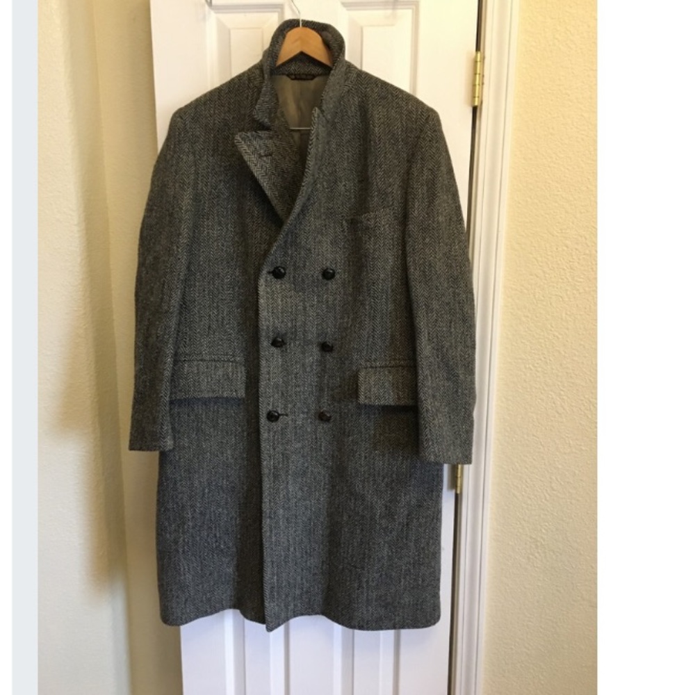 Harris Tweed Mens Over Coat Pure Wool